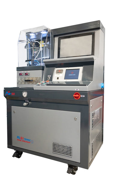Banc de testare injectoare AG-100 - vedere diagonală dreapta - produs ALGITEHNIC